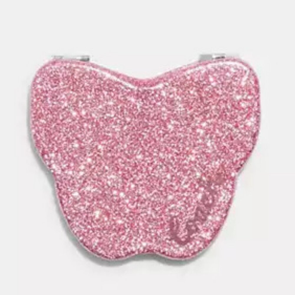 Coach Glitter Butterfly Compact Mirror